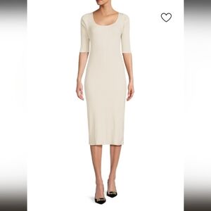 Vince Cream Midi Dress